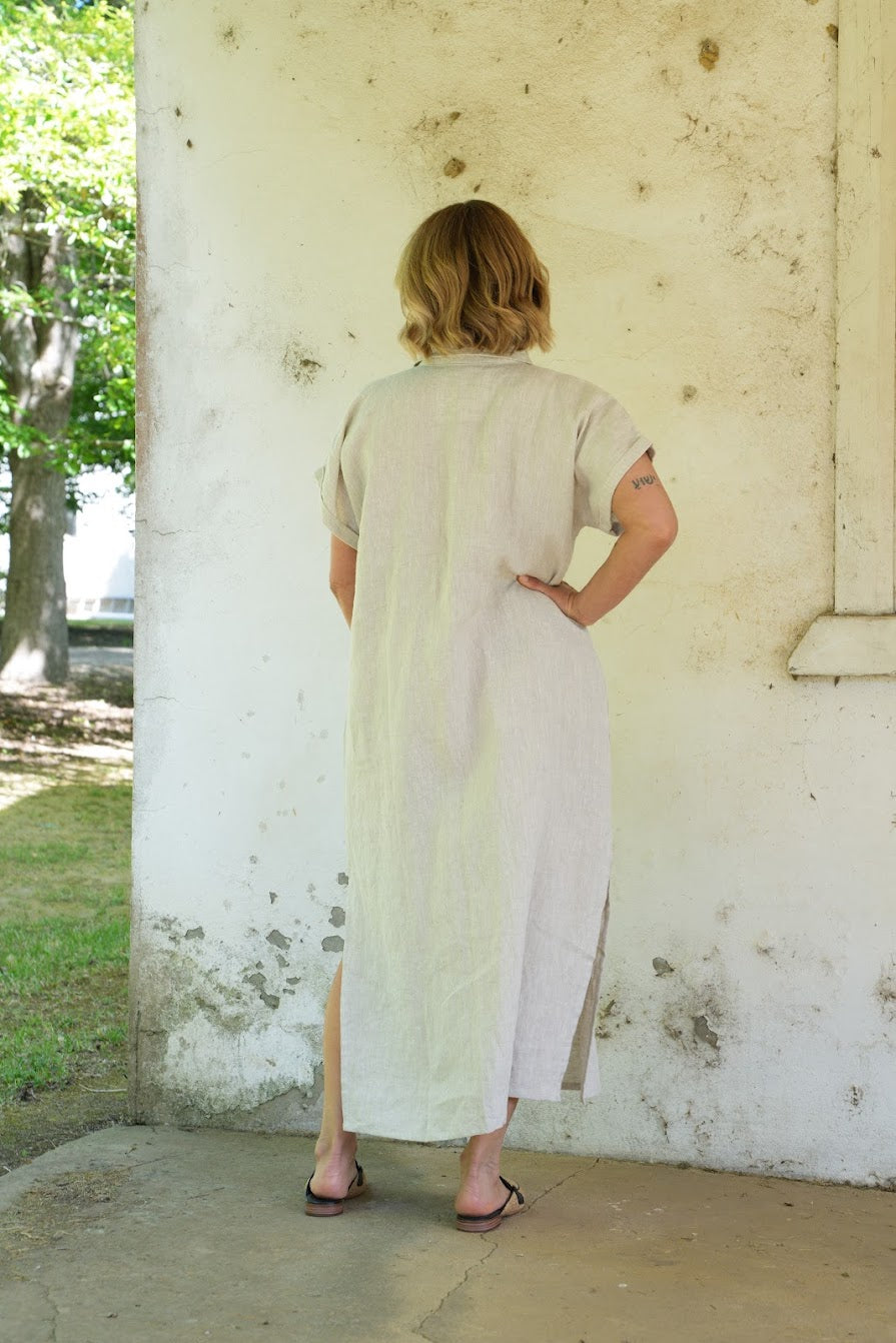 Martha Linen Dress - Ecru