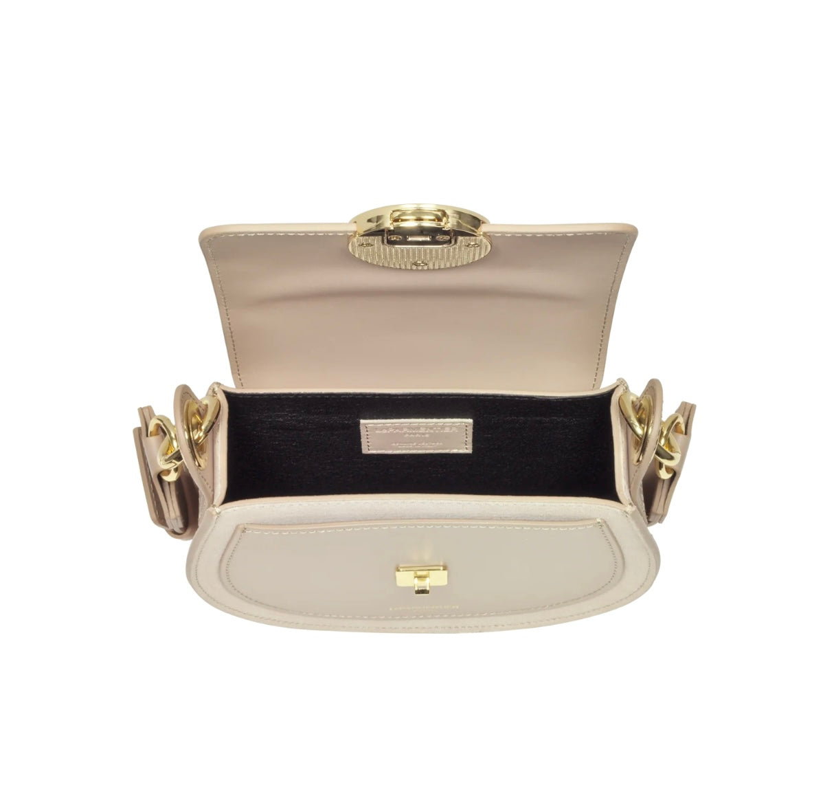 LeParmentier Paris - Yucca Suede and Leather Shoulder Bag - Nude