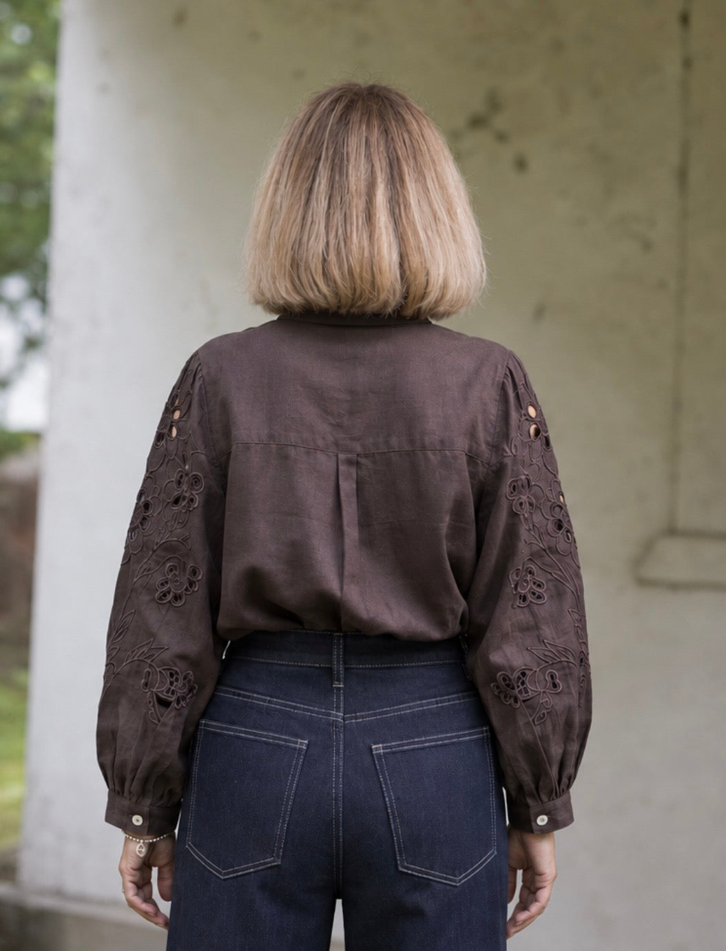Bowie Linen Shirt - Espresso
