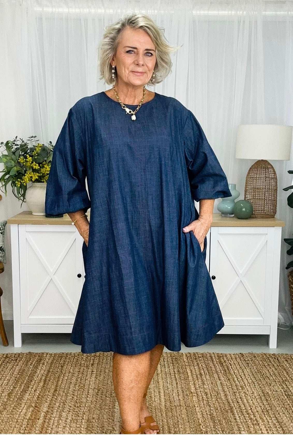 Sasha Dress - Chambray
