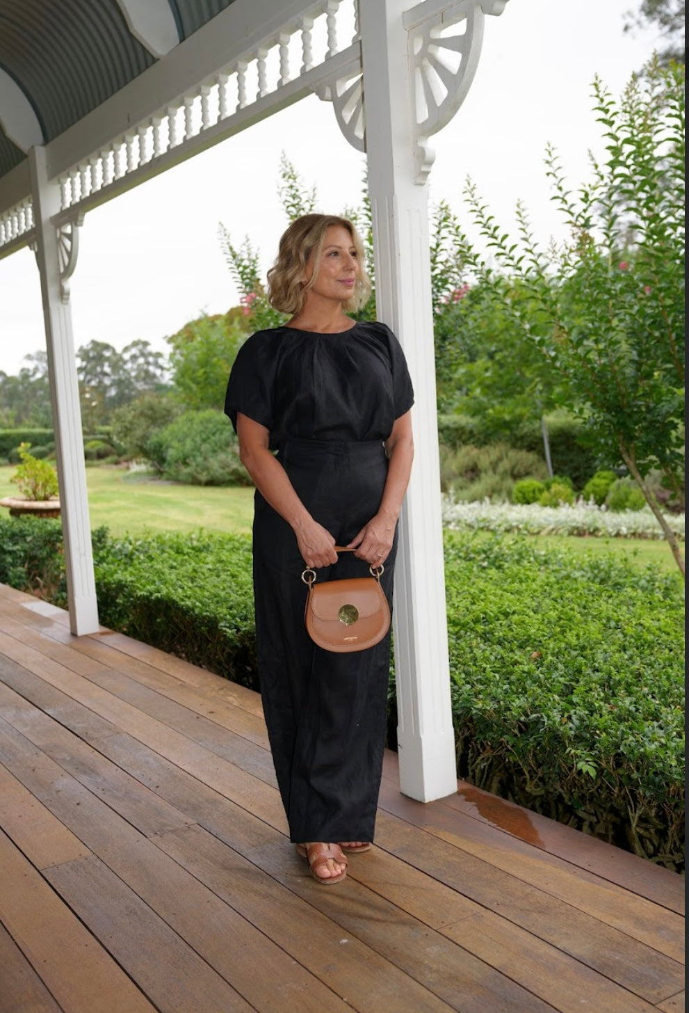 Ginny Linen Pants - Black