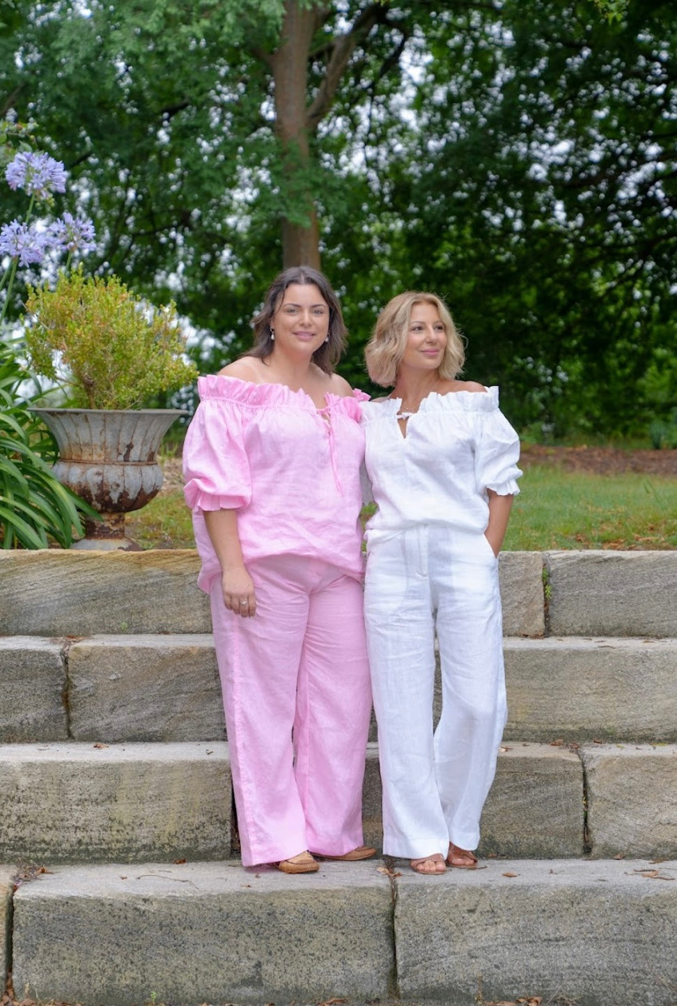 Ginny Linen Pants - Pink