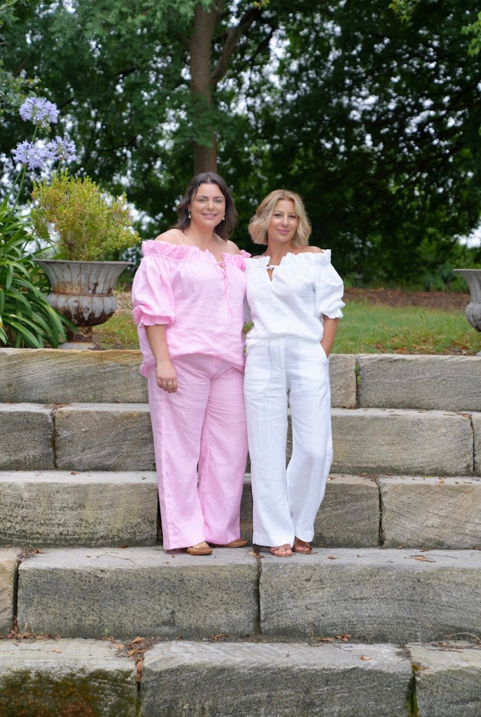 Ginny Linen Pants - Pink