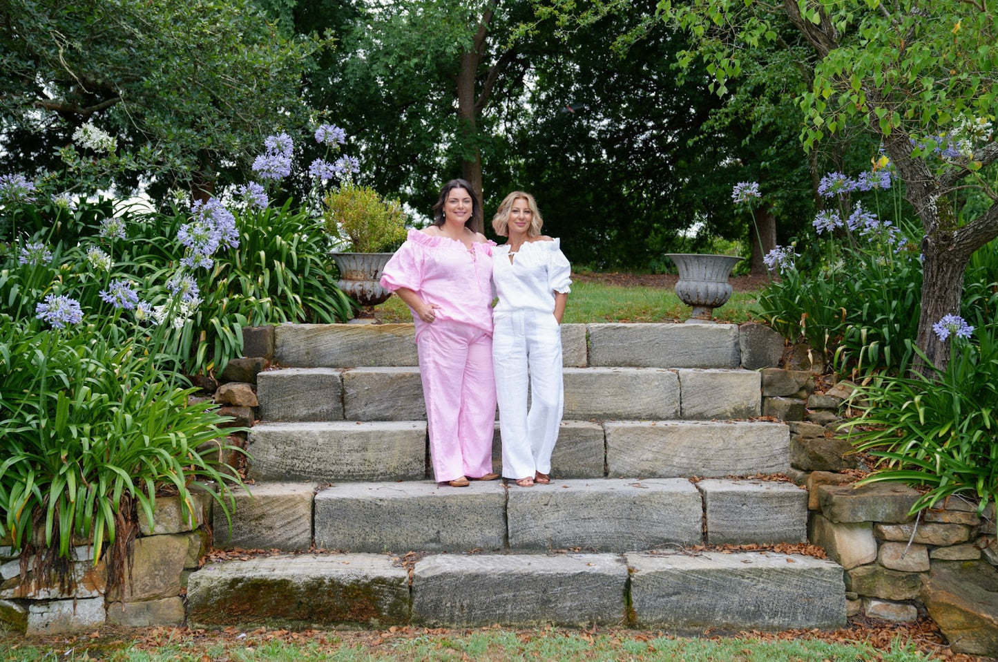 Ginny Linen Pants - Pink