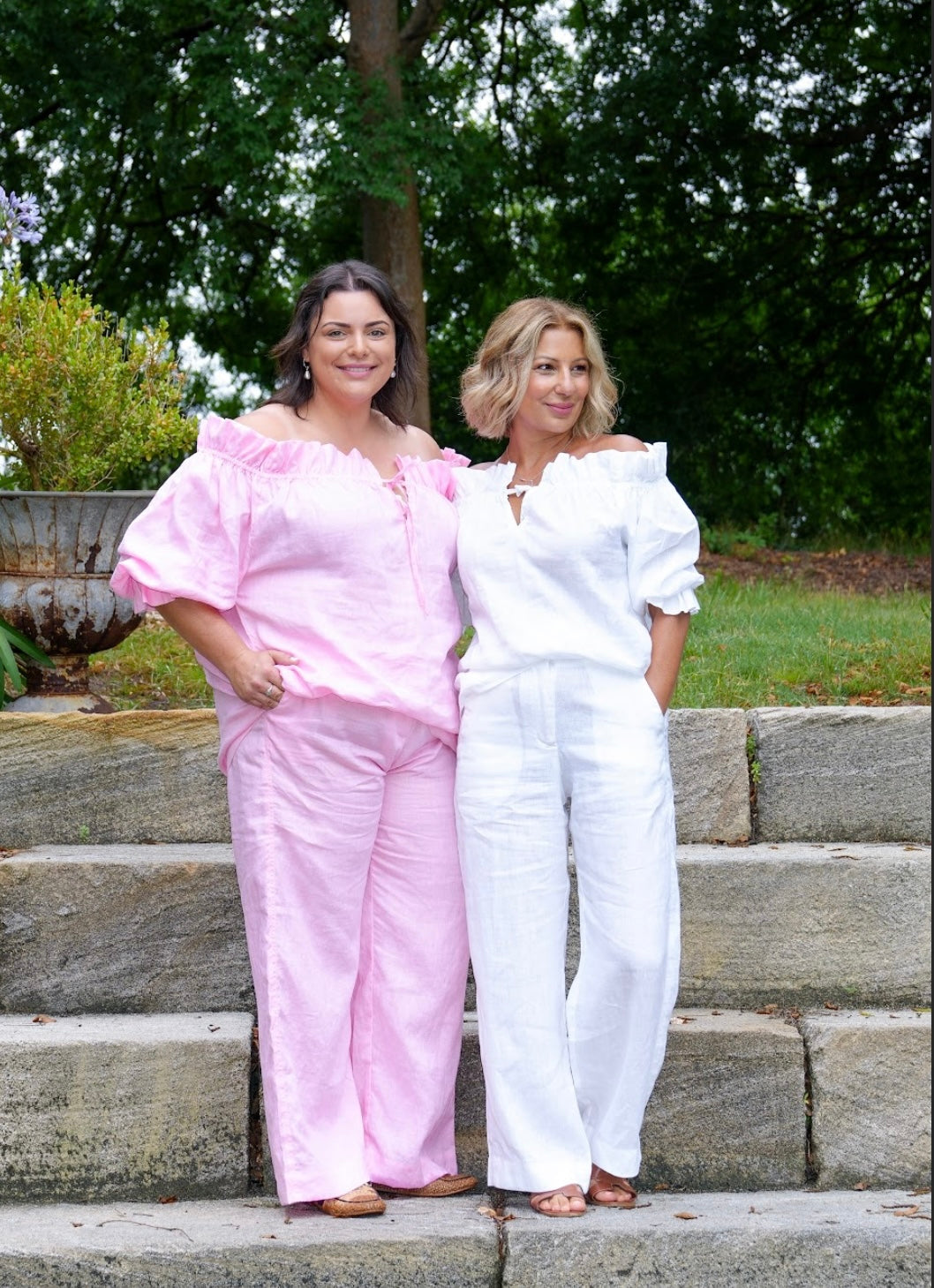 Ginny Linen Pants - Pink