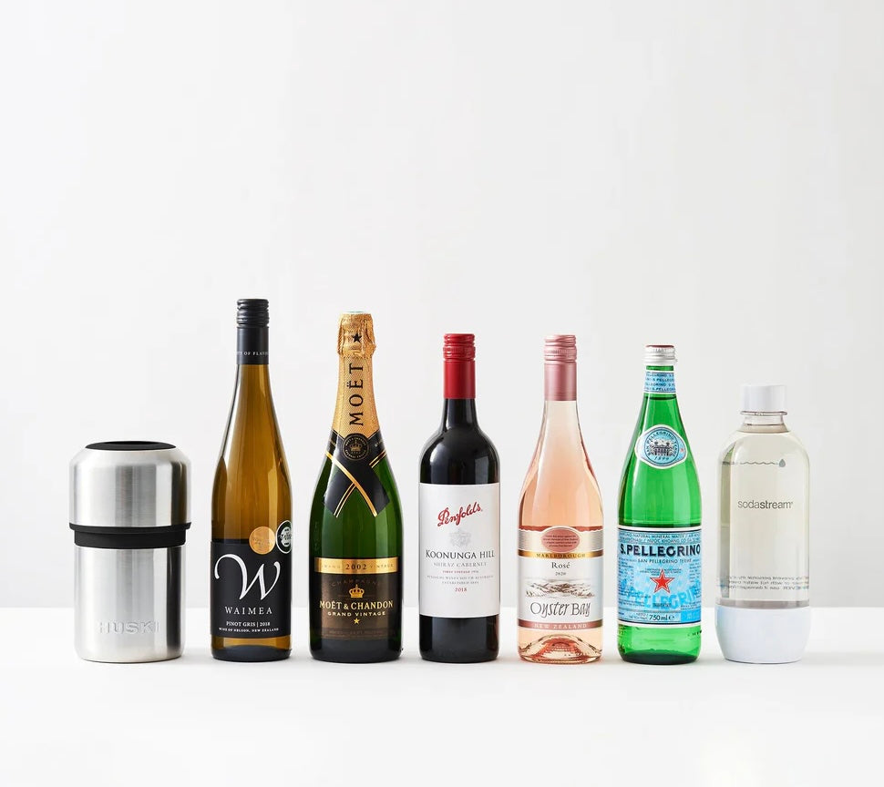 Huski Wine Cooler - Brushed Silver