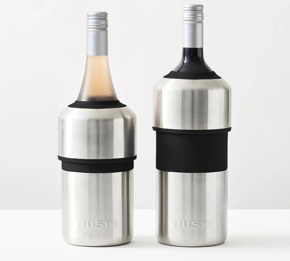 Huski Wine Cooler - Brushed Silver