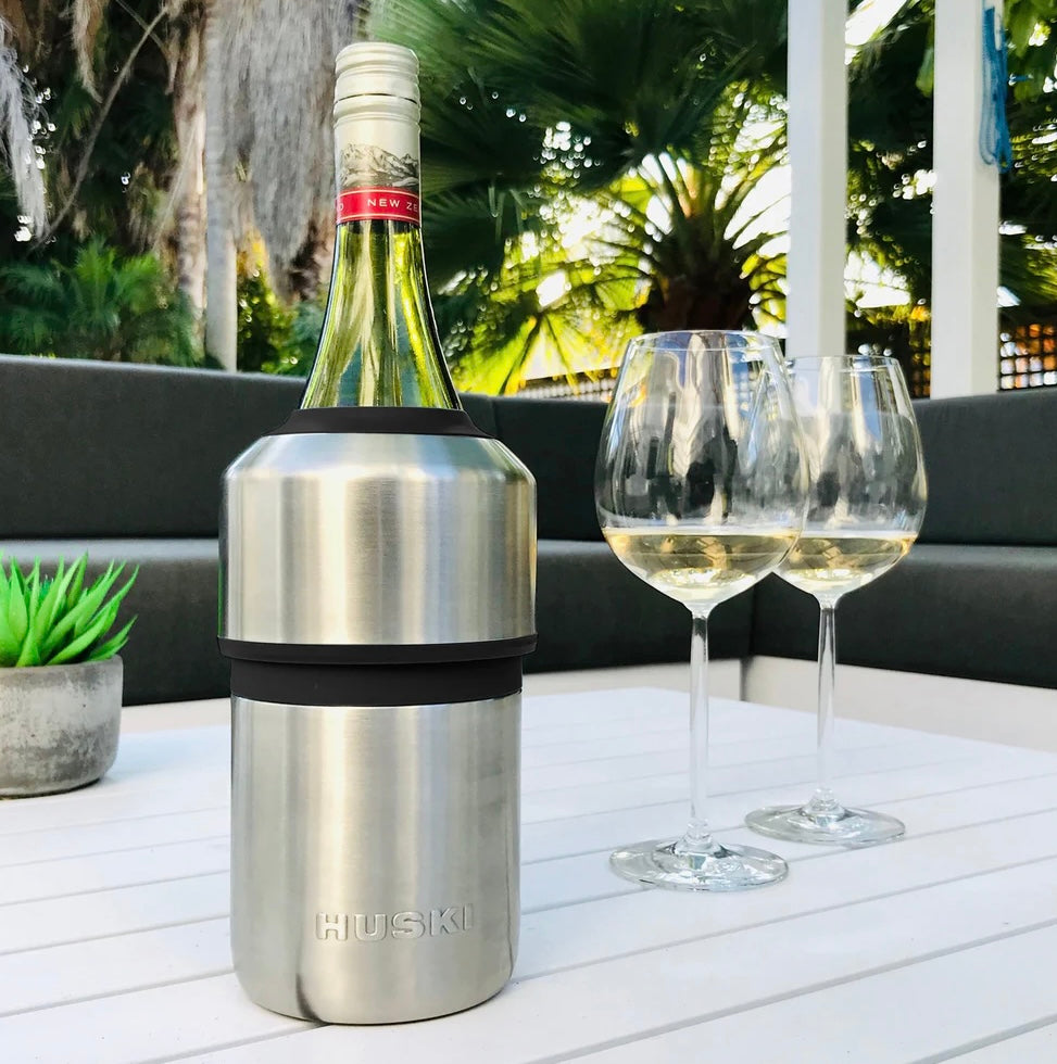 Huski Wine Cooler - Brushed Silver