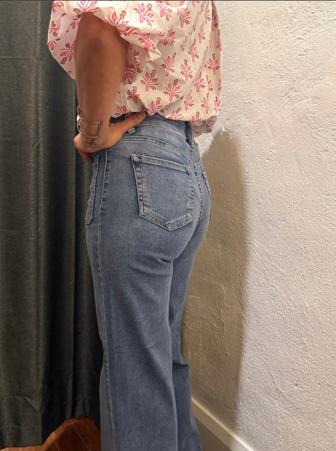 Bondi Wide Leg Denim Jeans - Denim