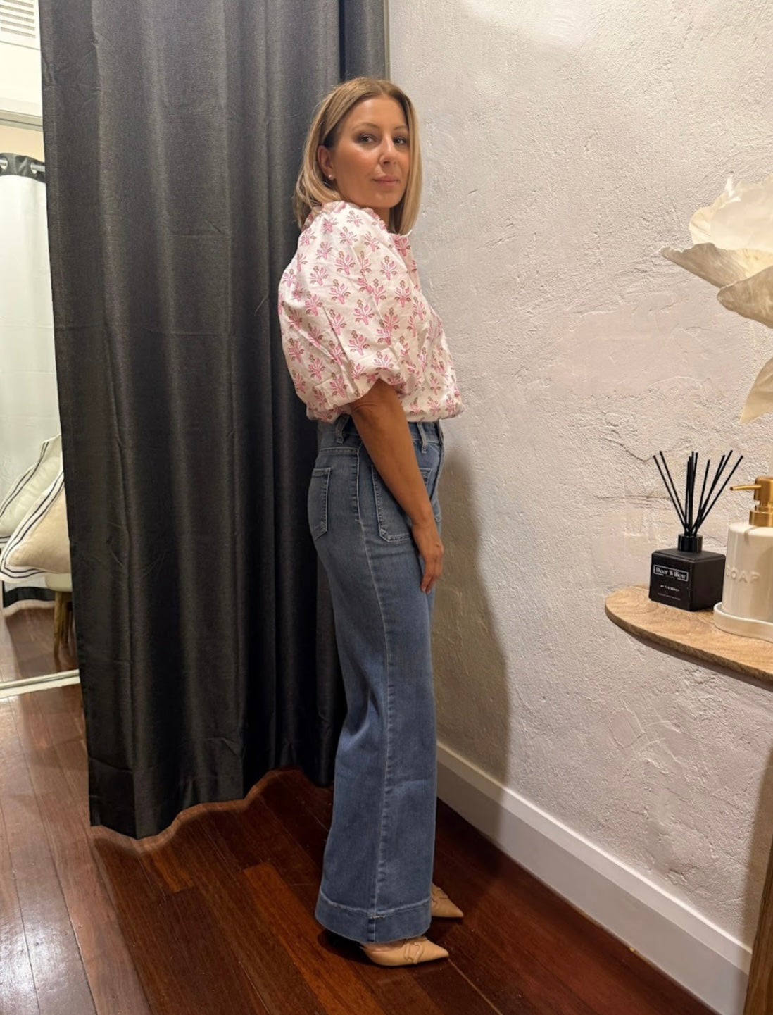 Bondi Wide Leg Denim Jeans - Denim