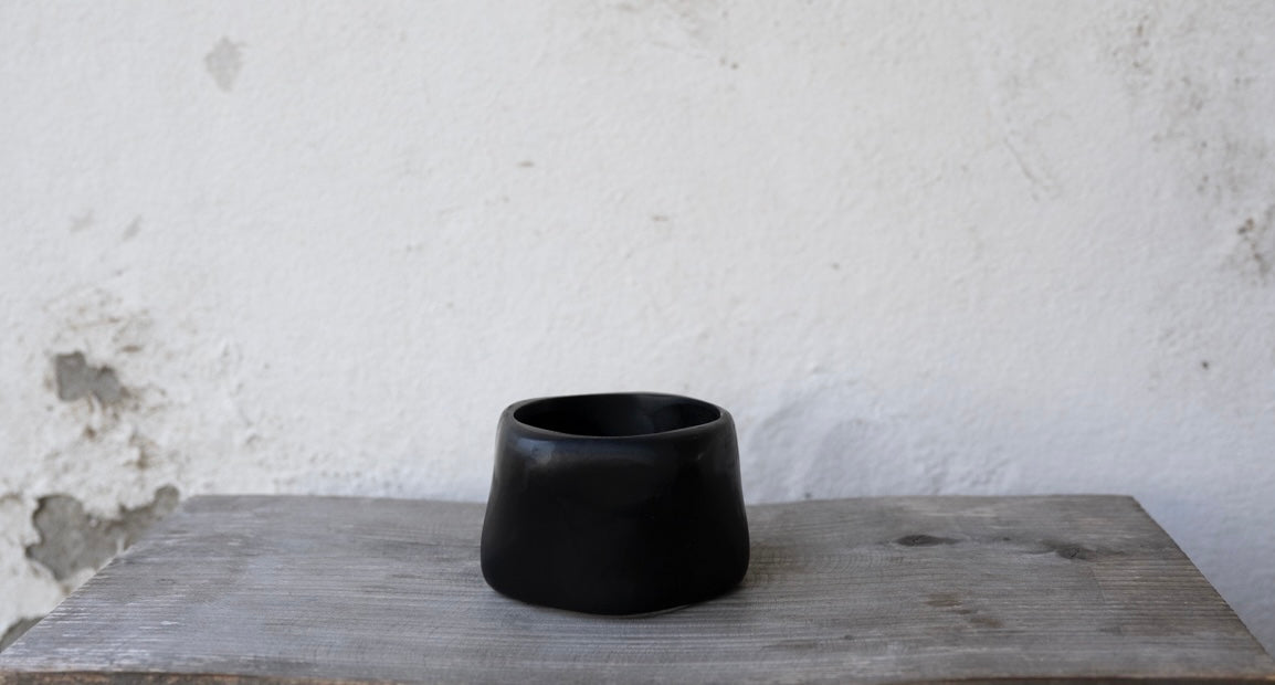 Wilma Resin Bangle - Black - Large