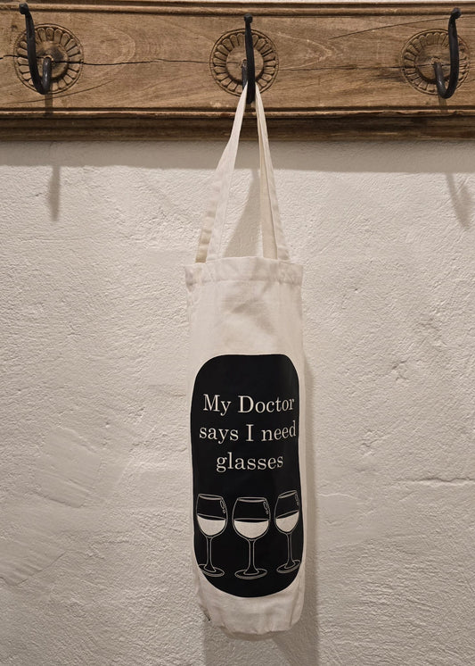 Need Glasses Bottle Bag