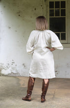 Load image into Gallery viewer, Dahlia linen dress - Ecru
