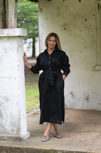 Load image into Gallery viewer, Maple Linen Dress - Black