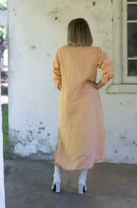 Maple Linen Dress - Peach
