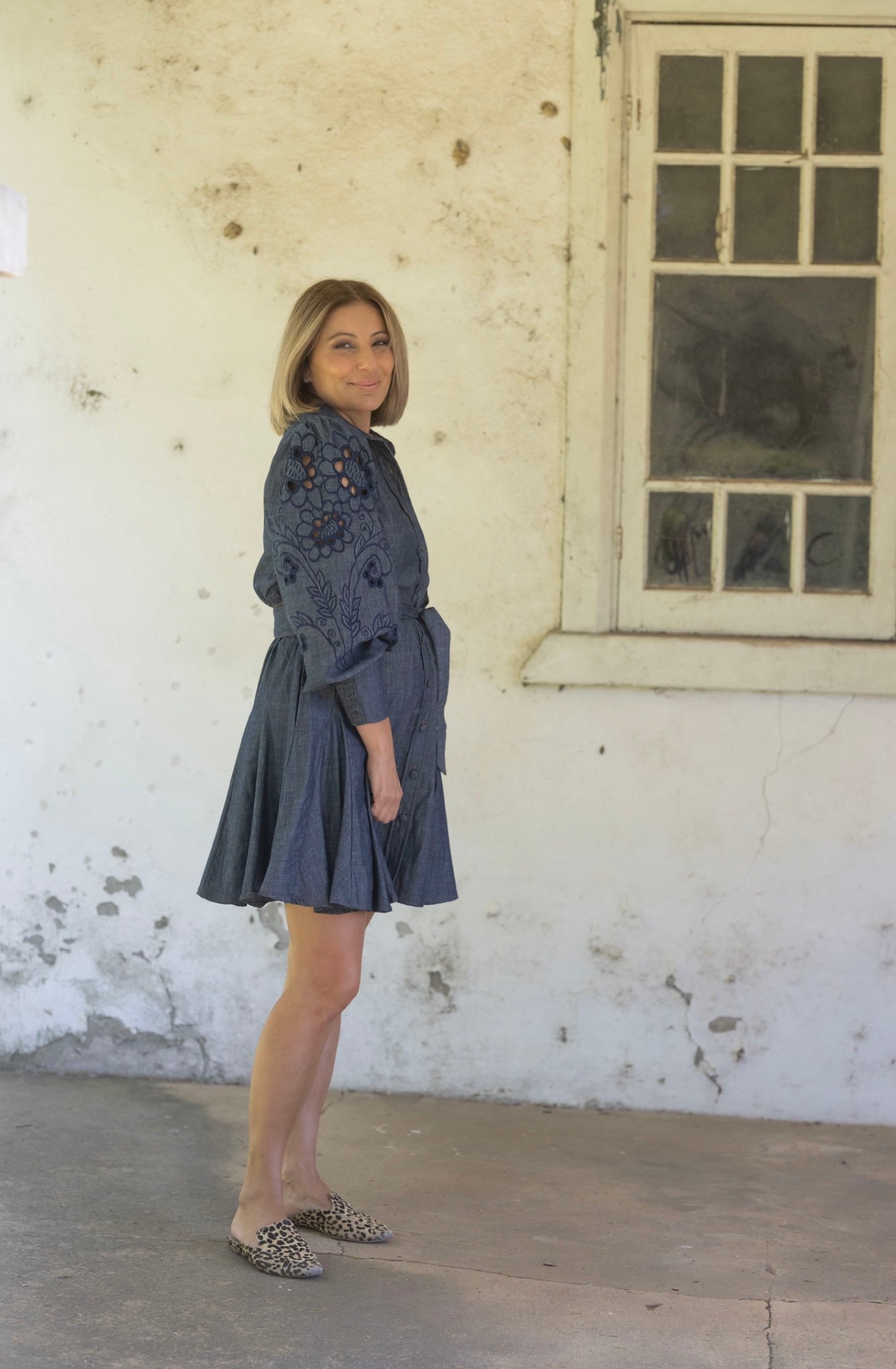 Birdie Dress - Chambray