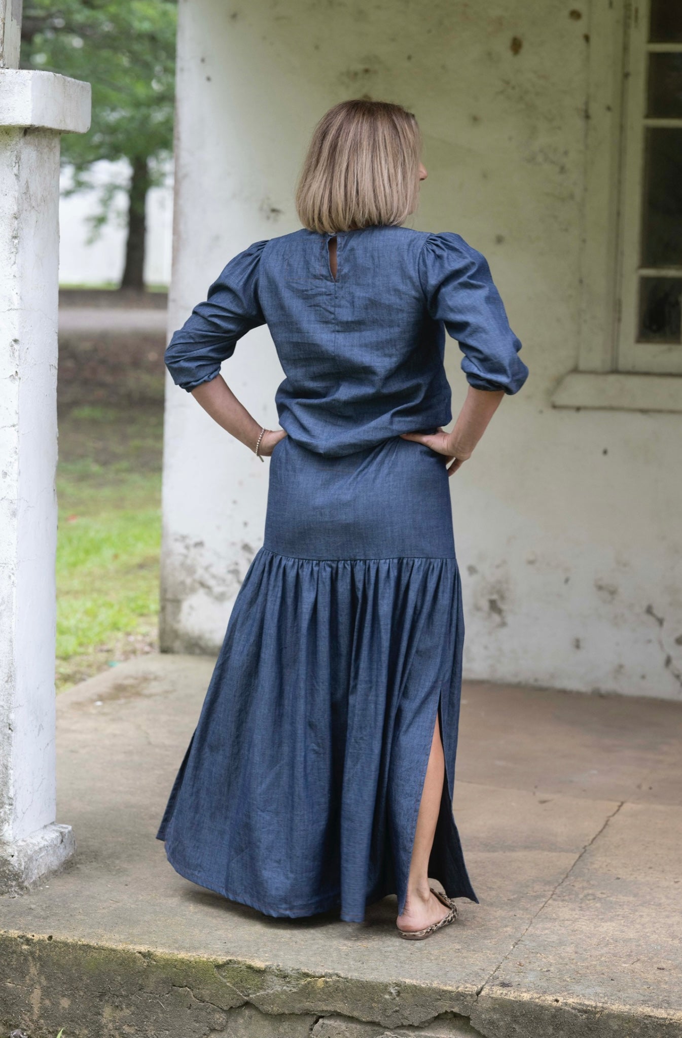 Liv Skirt - Chambray