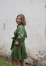 Load image into Gallery viewer, Birdie Linen Dress - Cypress