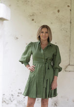 Load image into Gallery viewer, Wanda Linen Dress - Cypress
