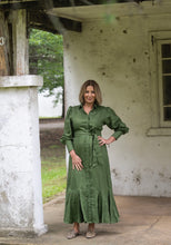 Load image into Gallery viewer, Willow Linen Dress - Cypress