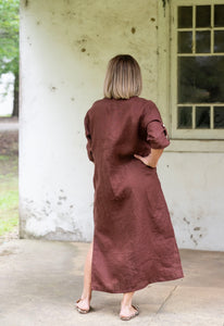 Maple Linen Dress - Sorrel