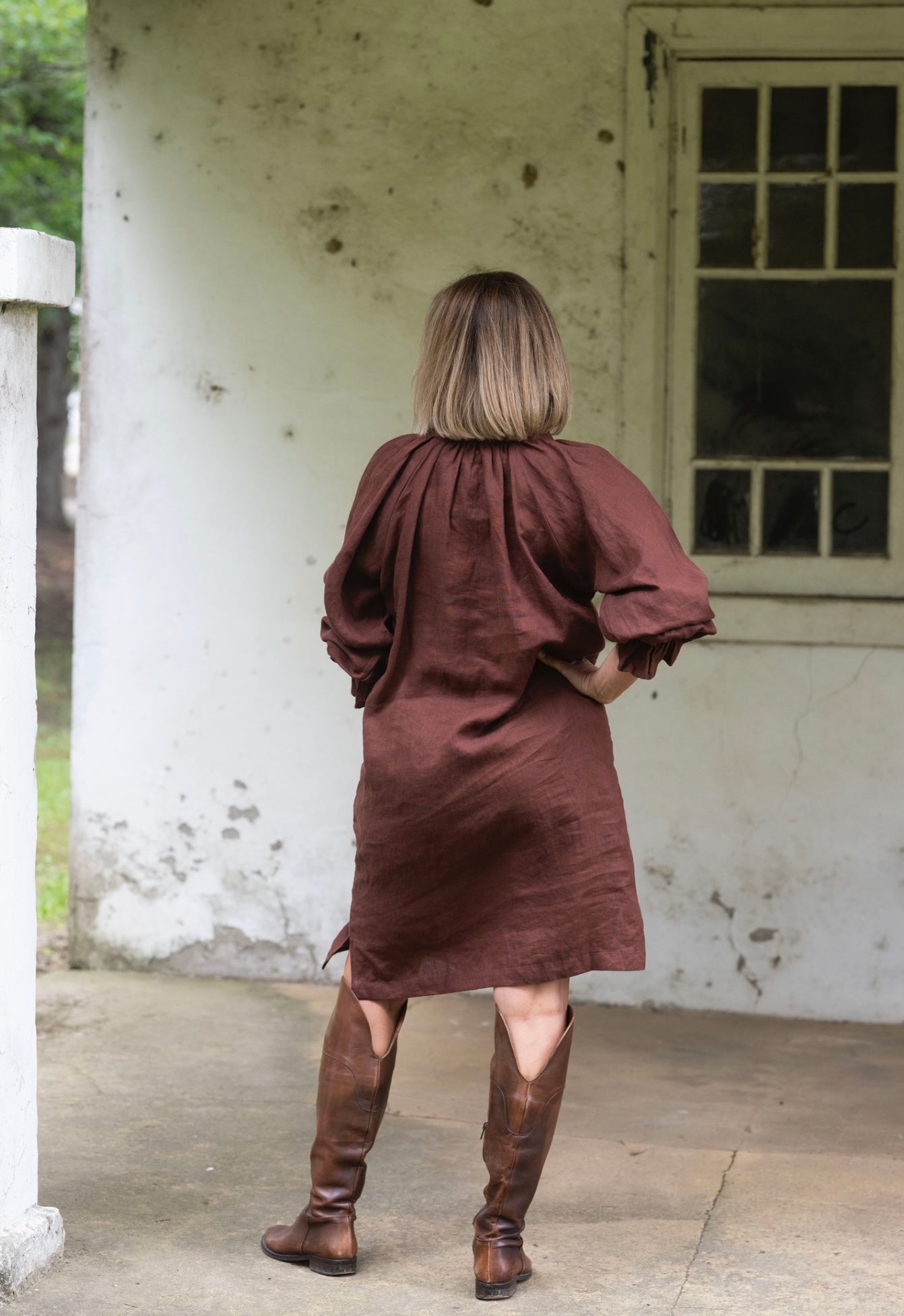 Dahlia linen dress - Sorrel