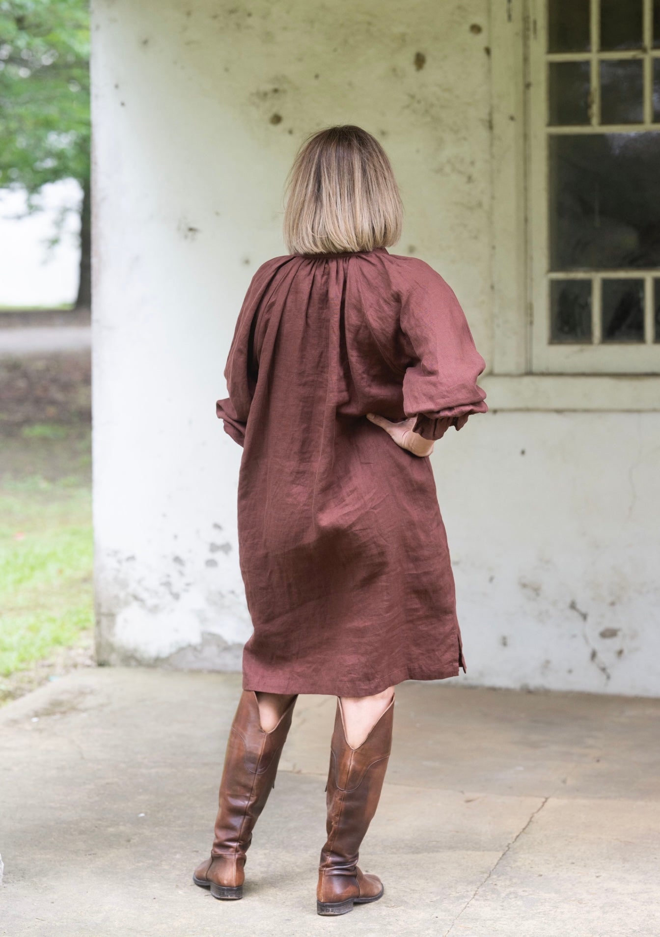 Dahlia linen dress - Sorrel