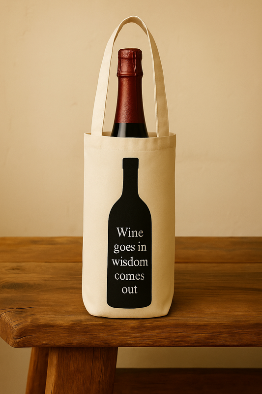 Wine and Wisdom Bottle Bag