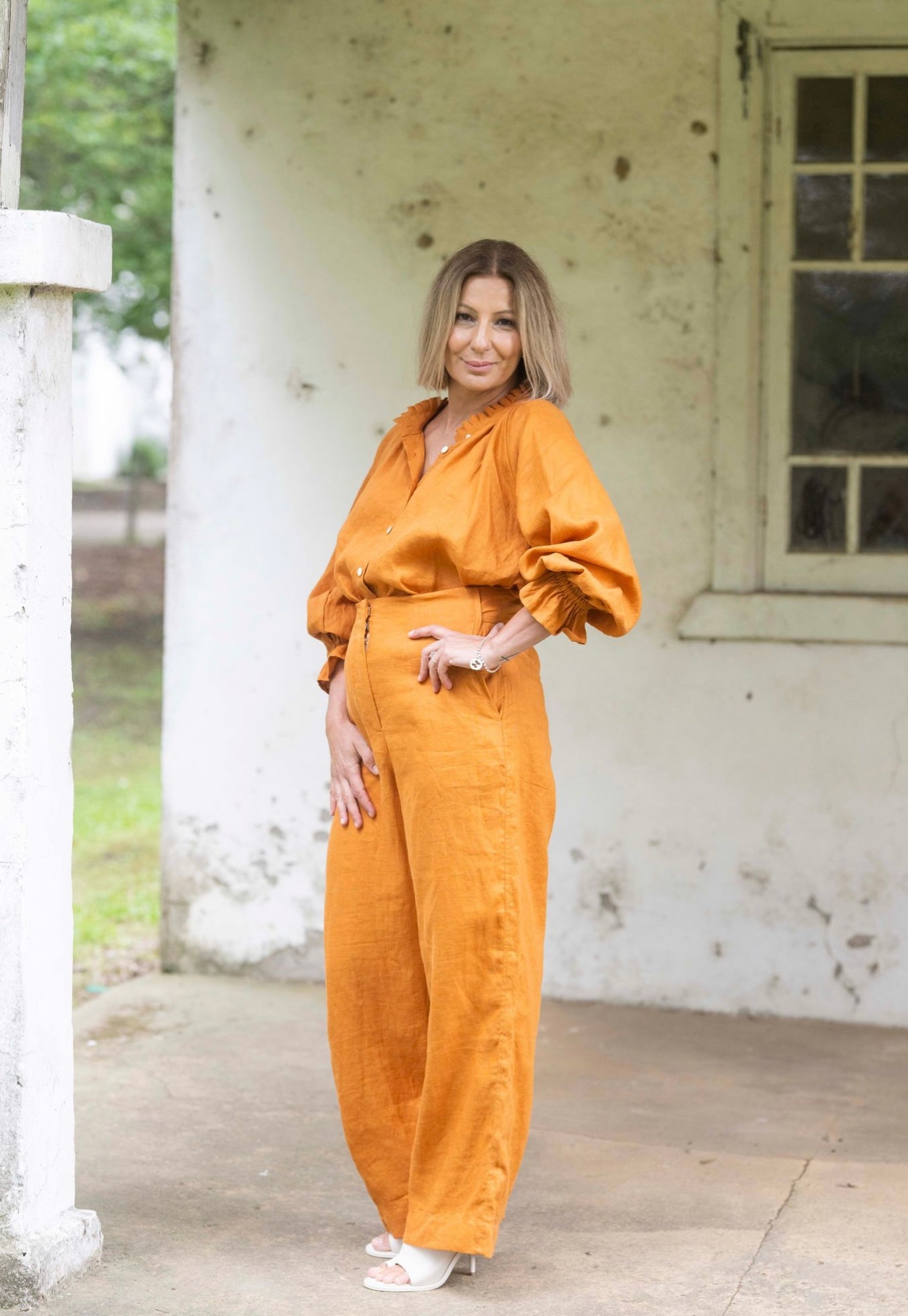 Daisy Linen Top - Marigold