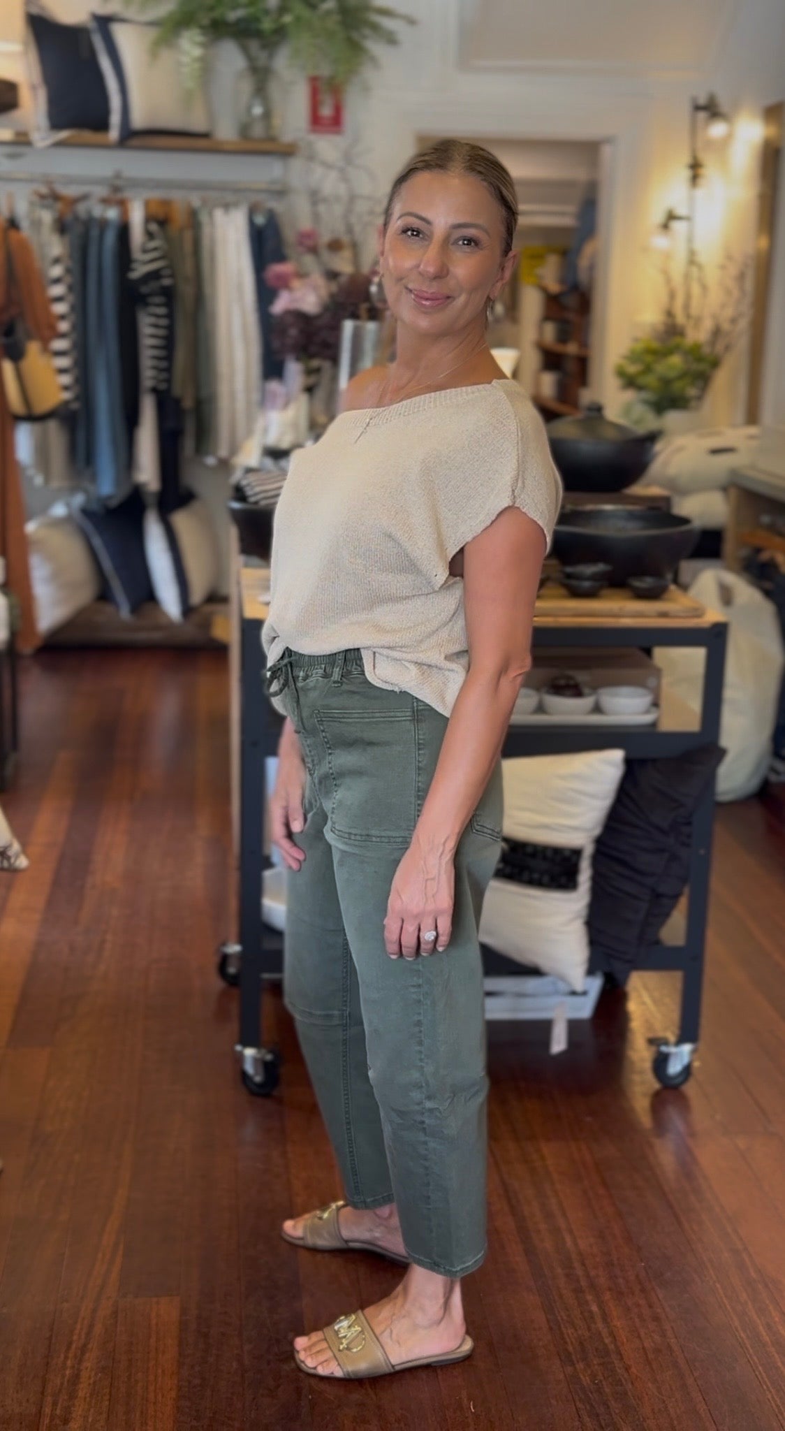 Dixon Barrel Jeans - Military