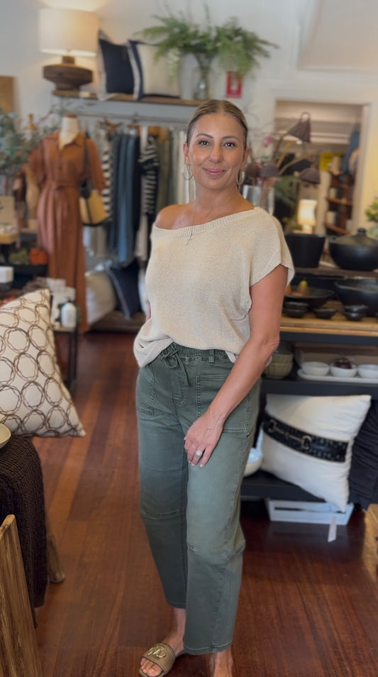 Dixon Barrel Jeans - Military