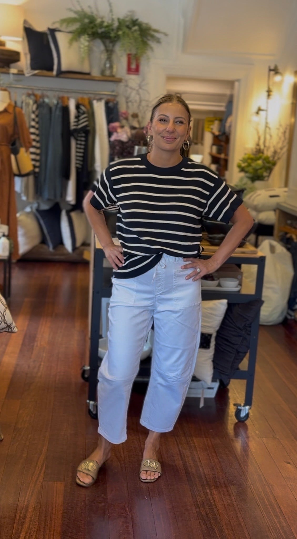 Dixon Barrel Jeans - White