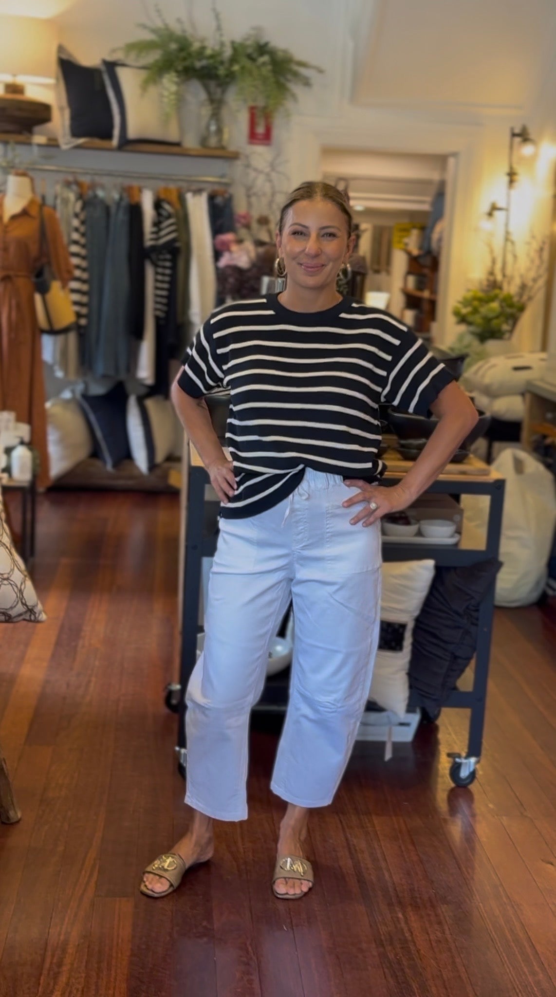 Dixon Barrel Jeans - White