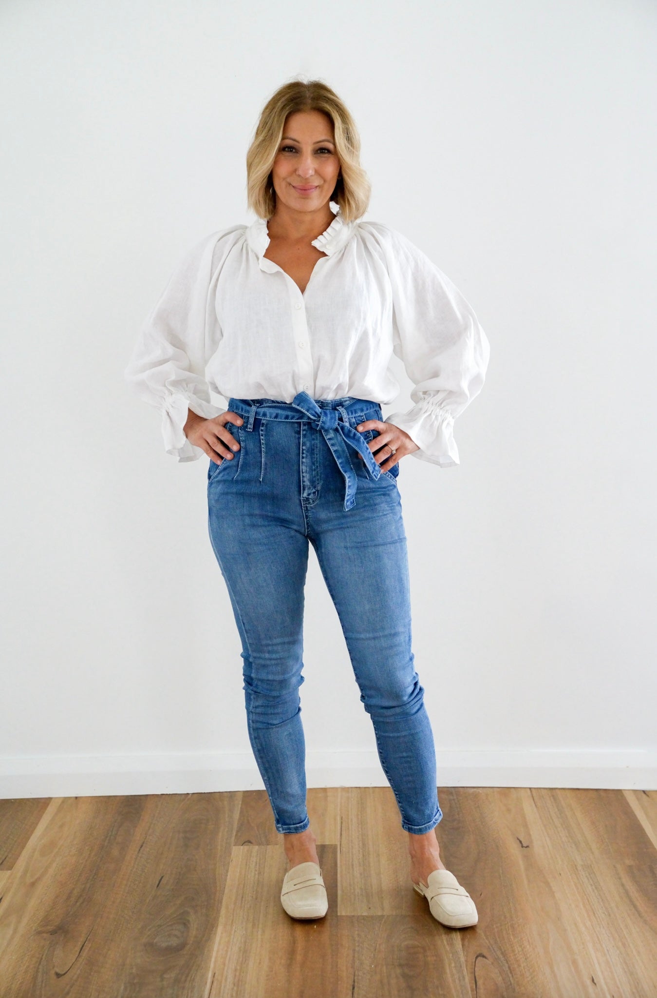 Fifi High Waisted Jeans - Denim