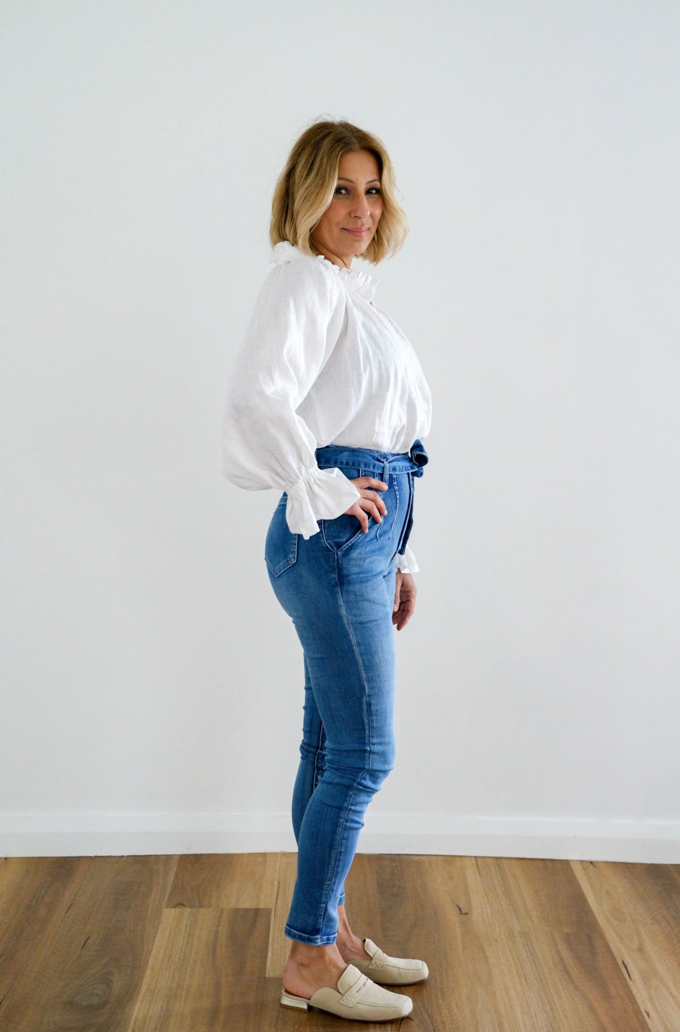 Fifi High Waisted Jeans - Denim