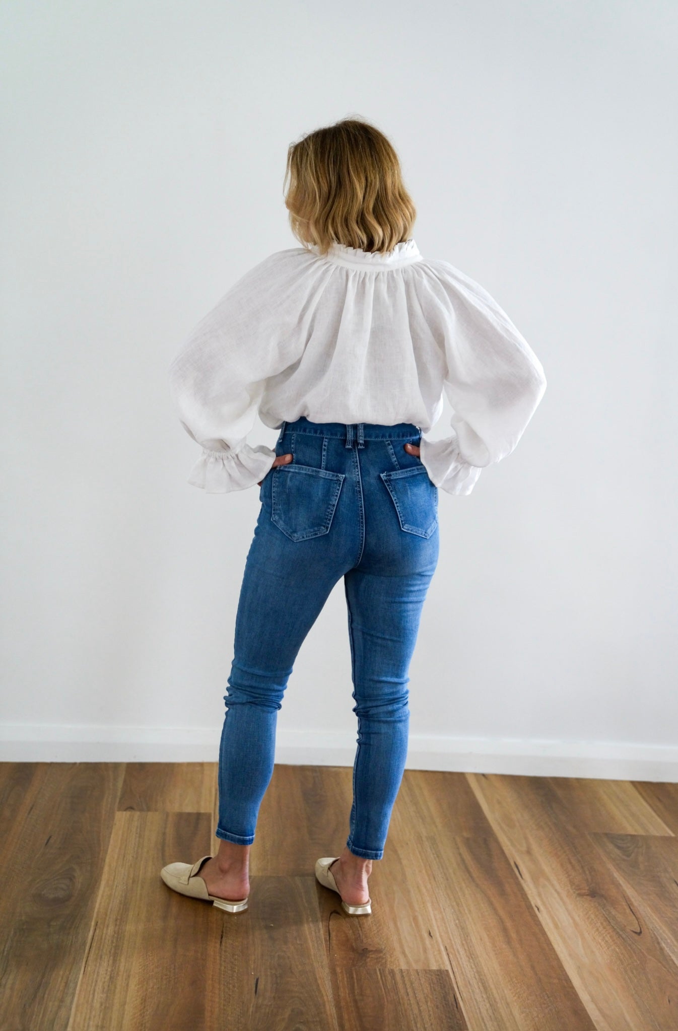 Fifi High Waisted Jeans - Denim