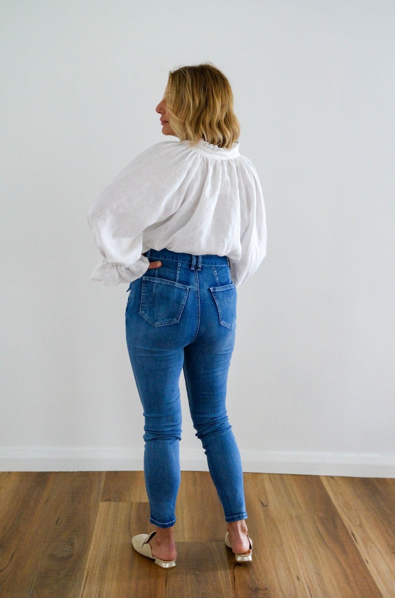 Fifi High Waisted Jeans - Denim