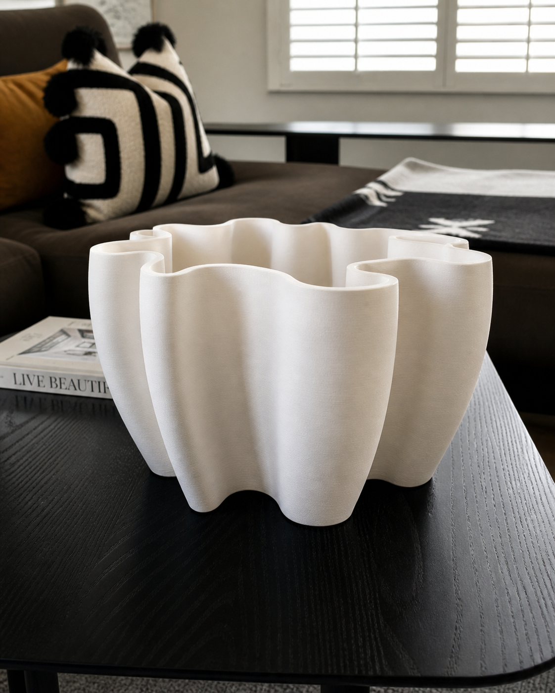 Delilah Ceramic Bowl  - White