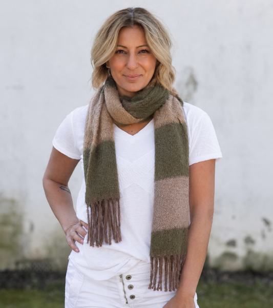 Sienna Scarf - Green Check