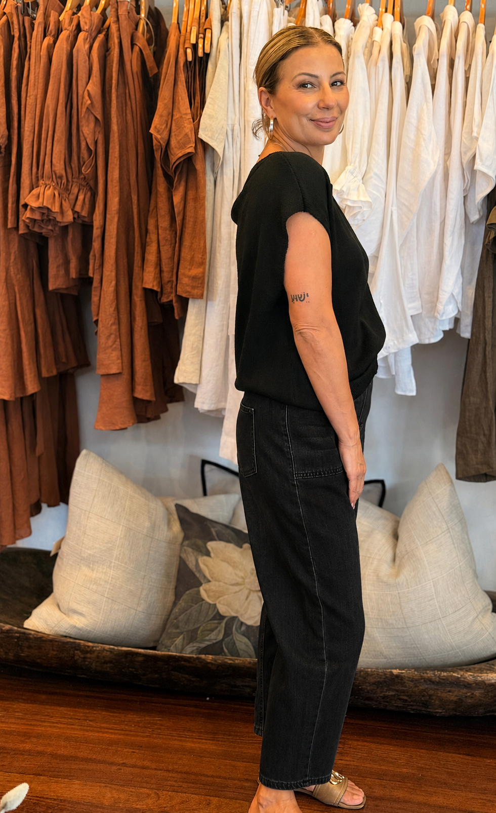 Dixon Barrel Jeans - Black