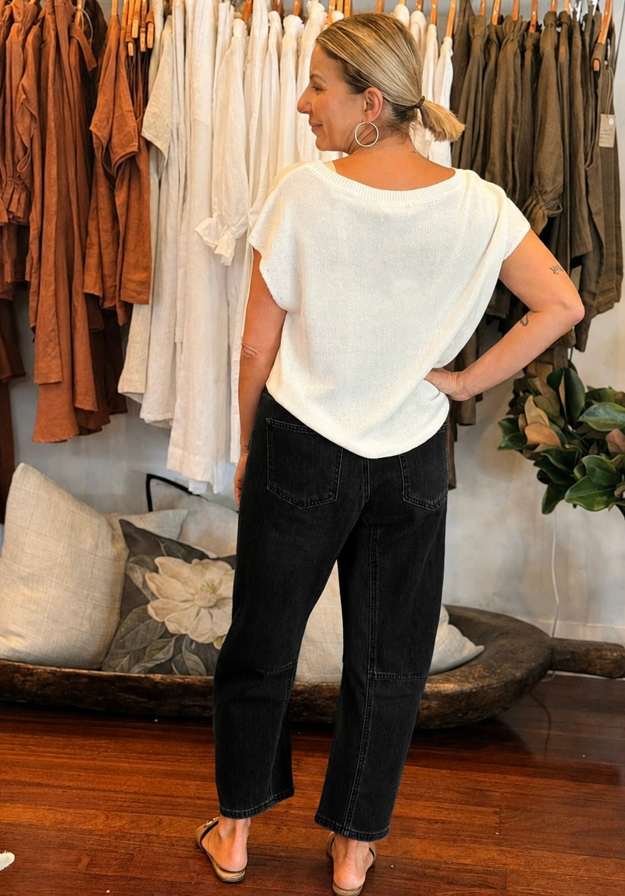 Dixon Barrel Jeans - Black