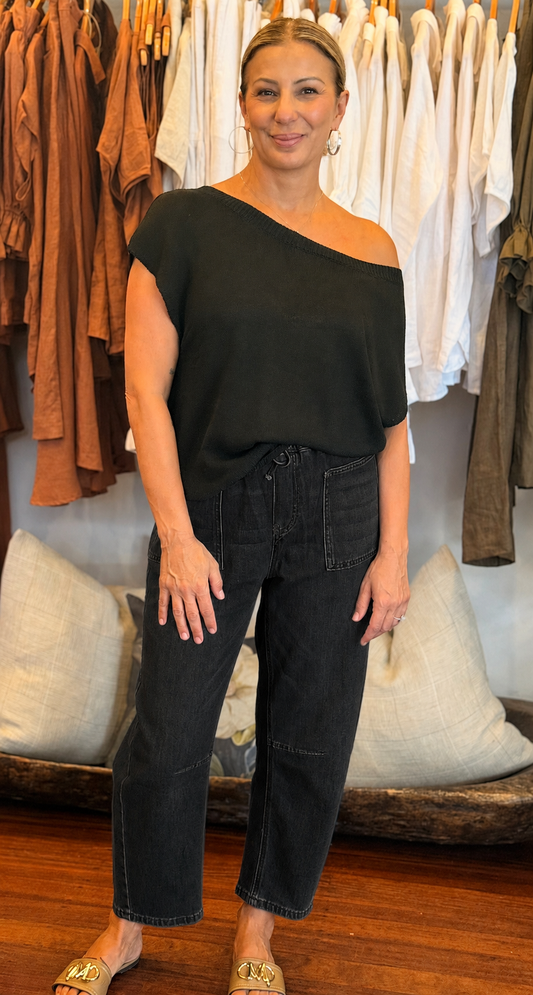 Dixon Barrel Jeans - Black