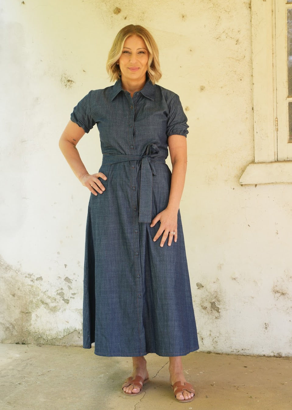 Fleur Dress - Chambray