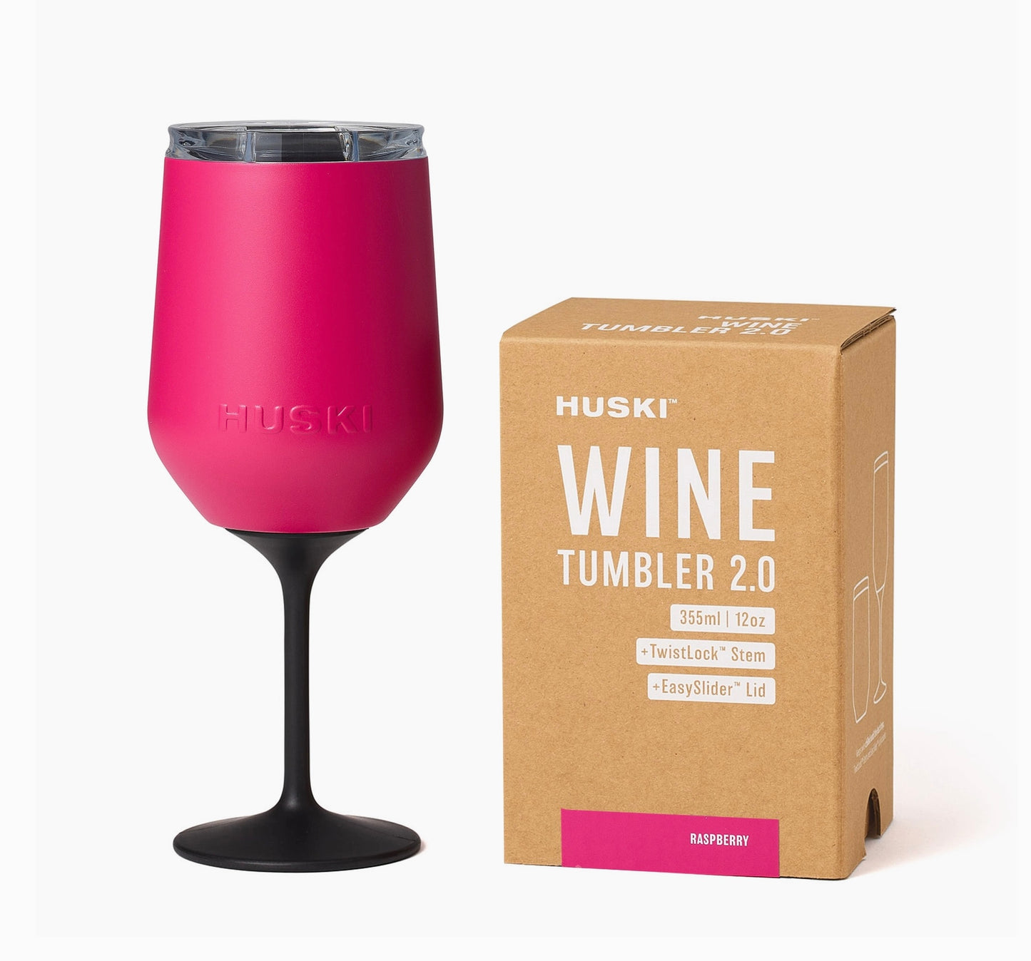 Huski Wine Tumbler 2.0 - Raspberry - Limited Edition