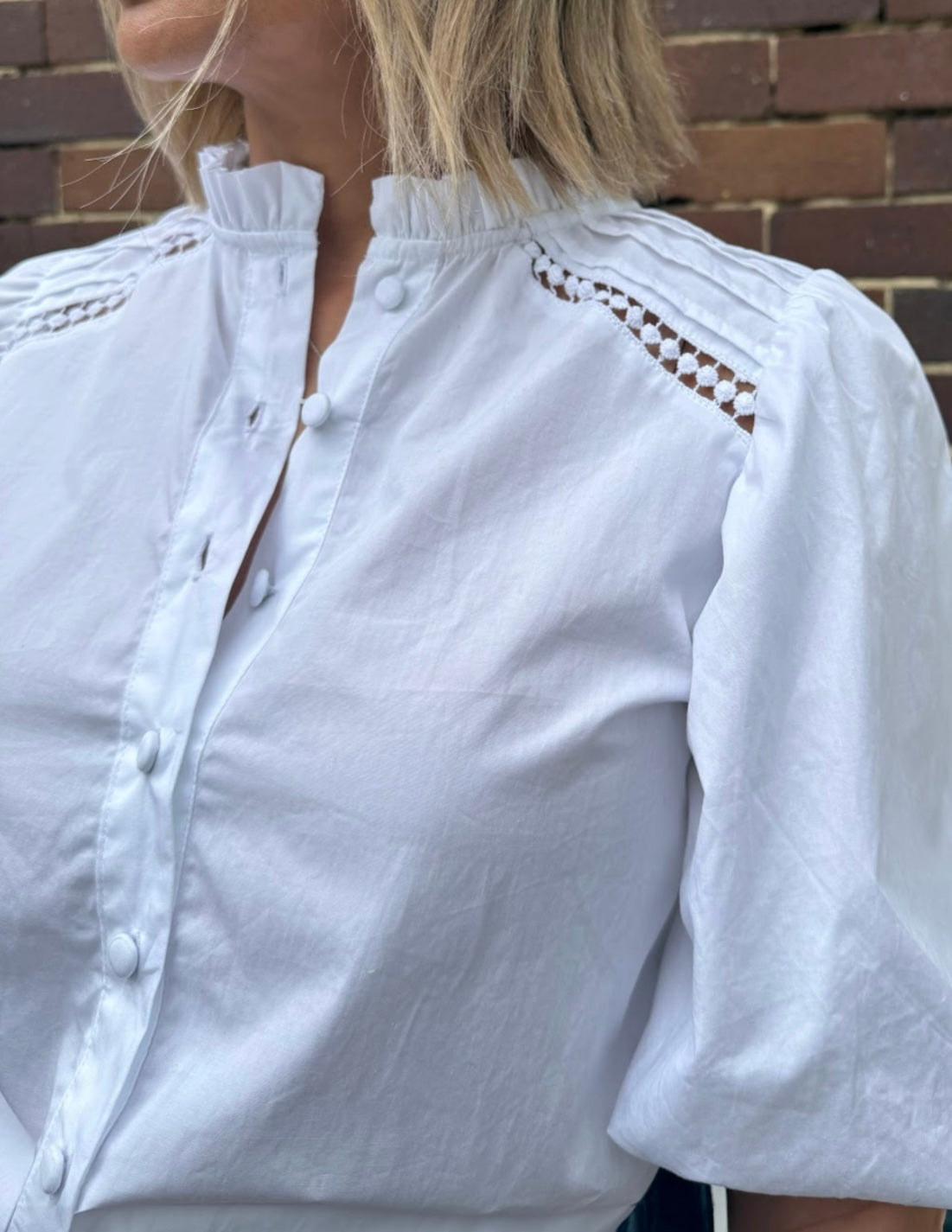 Sammy Cotton Top - White