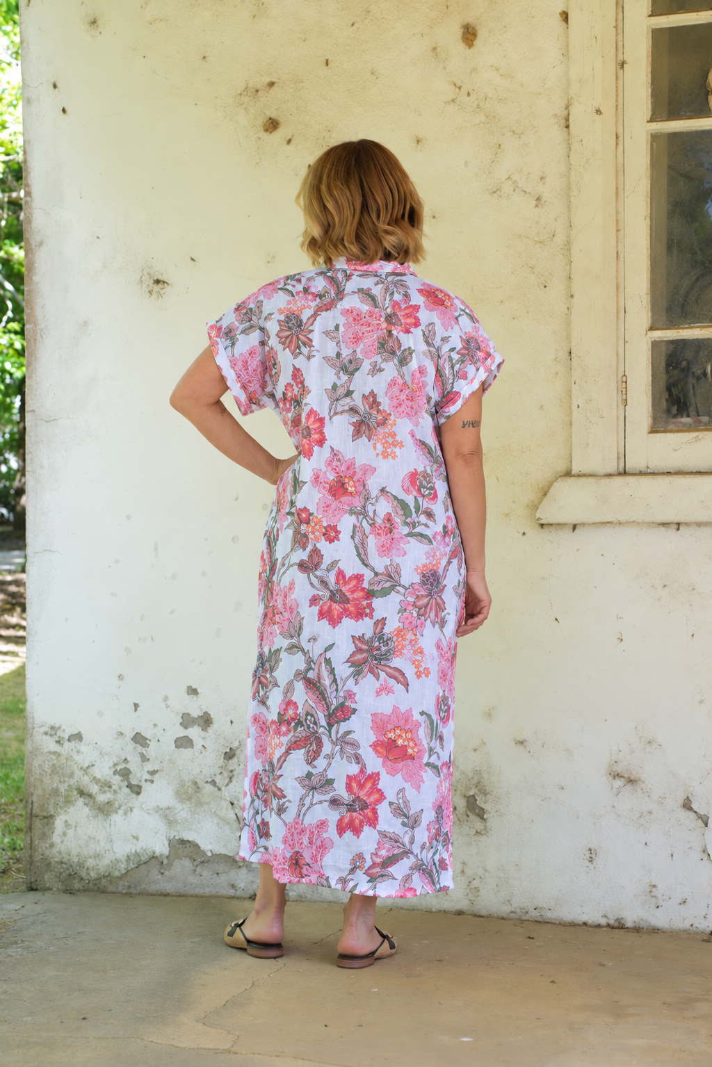 Martha Dress - White Floral