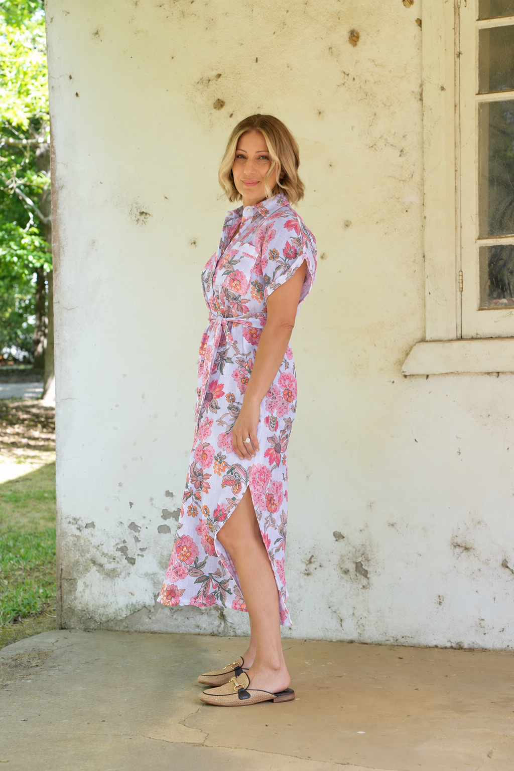 Martha Dress - White Floral