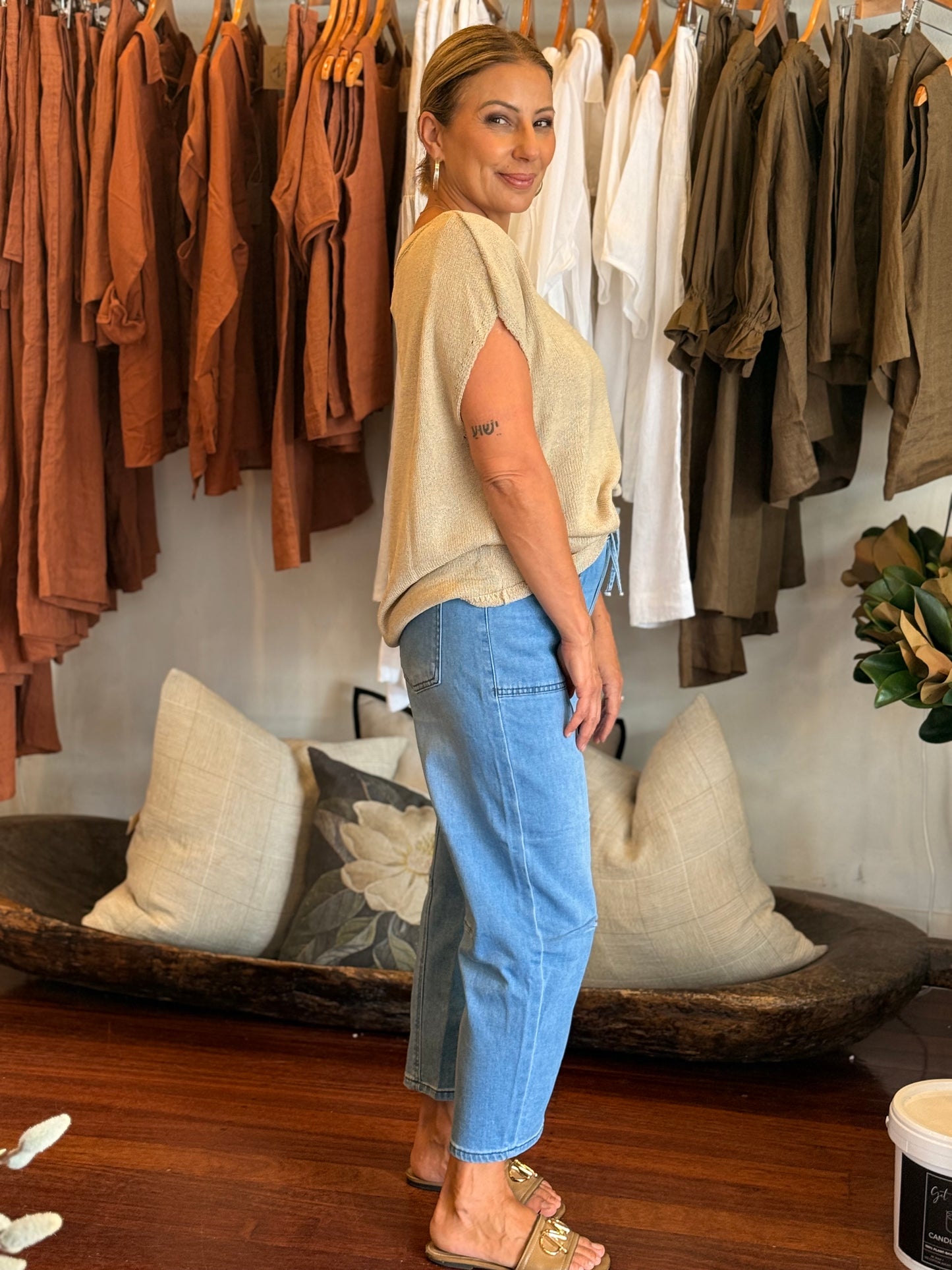 Dixon Barrel Jeans - Light Denim