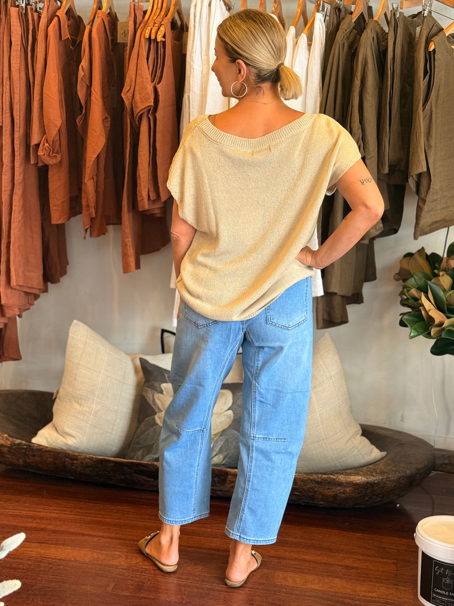 Dixon Barrel Jeans - Light Denim