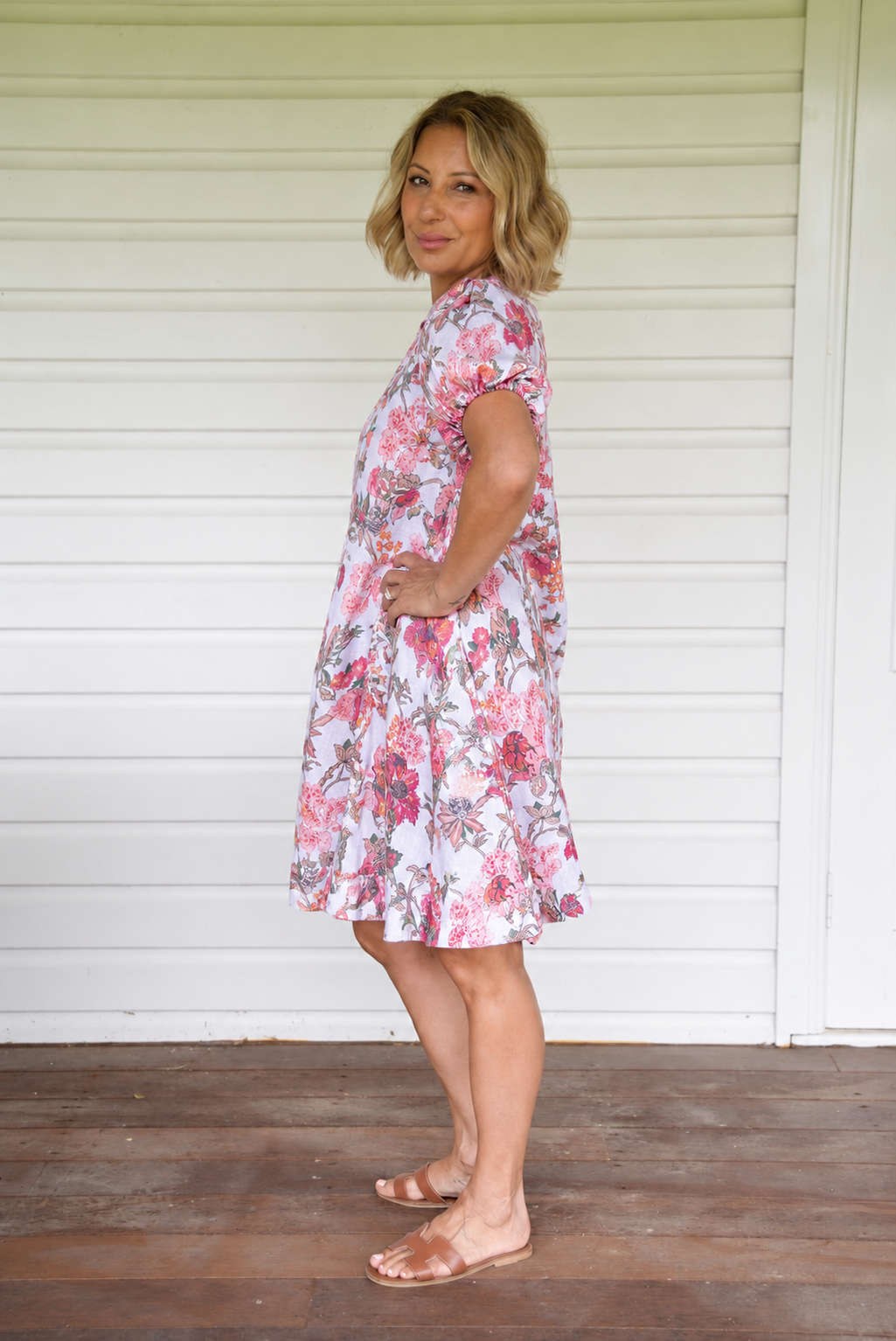 Sasha Dress - White Floral